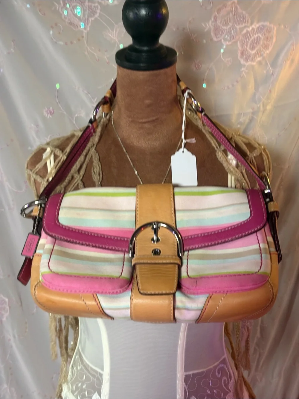 coach soho Pink and Orange Shoulder Bag - Women Bags